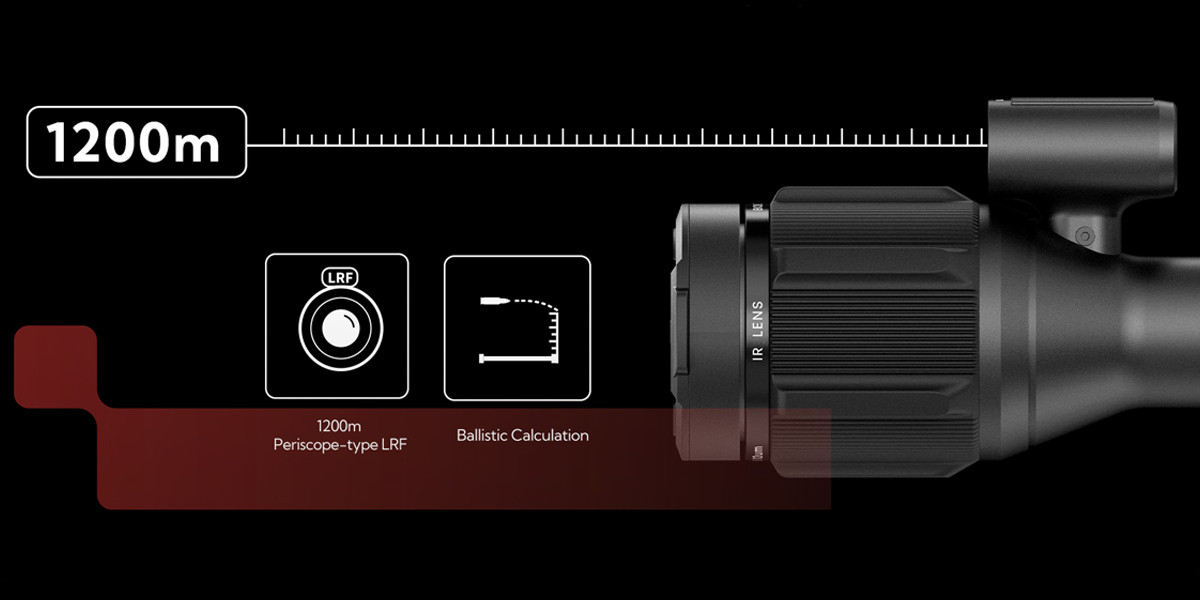 Nocpix Bolt H50R 1200 méteres lézeres távolságmérő és ballisztikai kalkuláció
