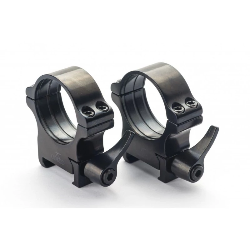 Rusan oldható acél gyűrűpár Weaver/Picatinny sínre 30 mm H12 mm magas