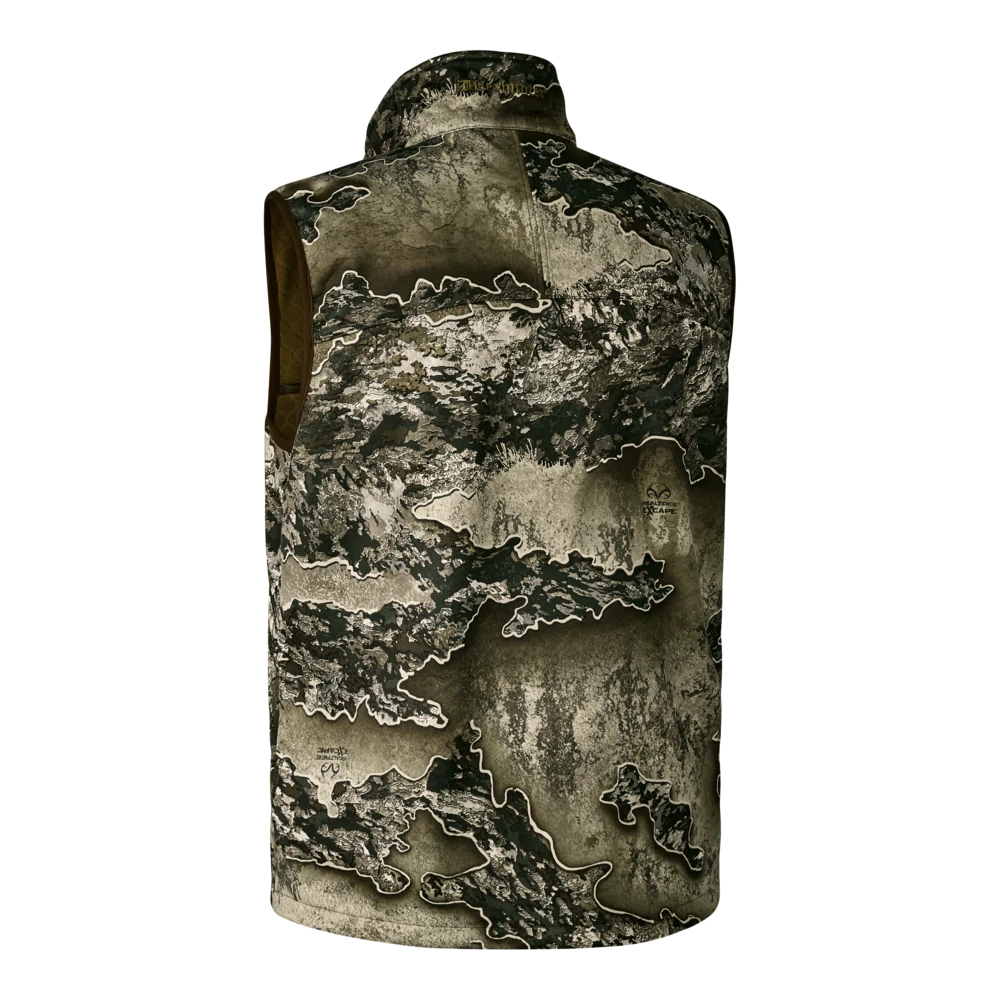 Deerhunter Excape Softshell mellény Realtree camo vadászathoz hátulnézetből