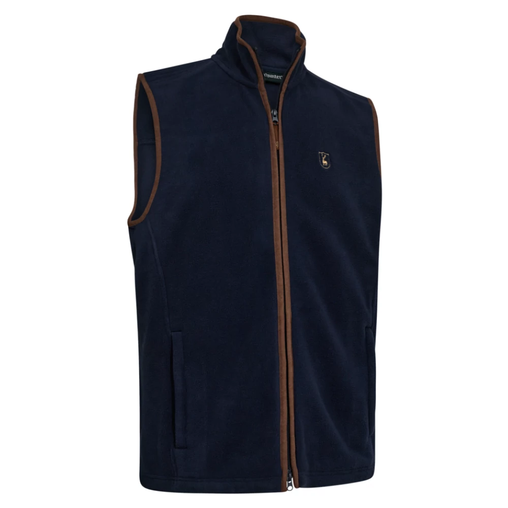 Deerhunter Cumbria fleece polár mellény dark blue elölnézetben