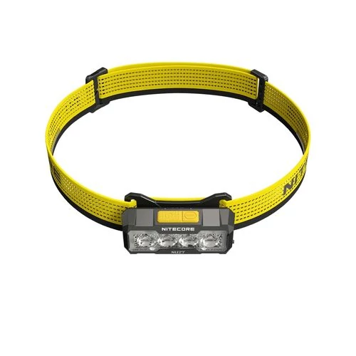 Nitecore NU27 fejlámpa sárga fejpánttal kompakt kialakításban