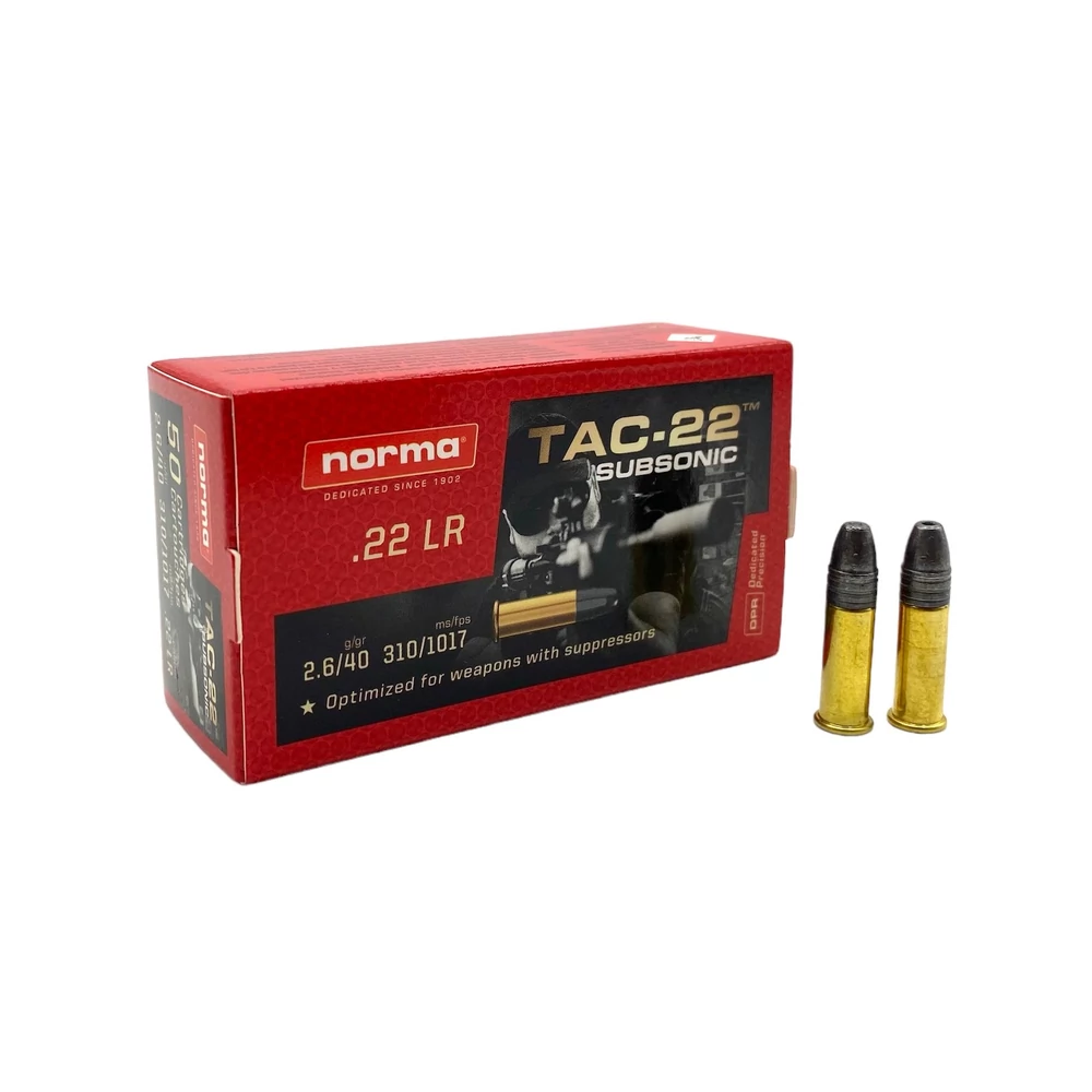 Norma .22 LR TAC-22 Subsonic