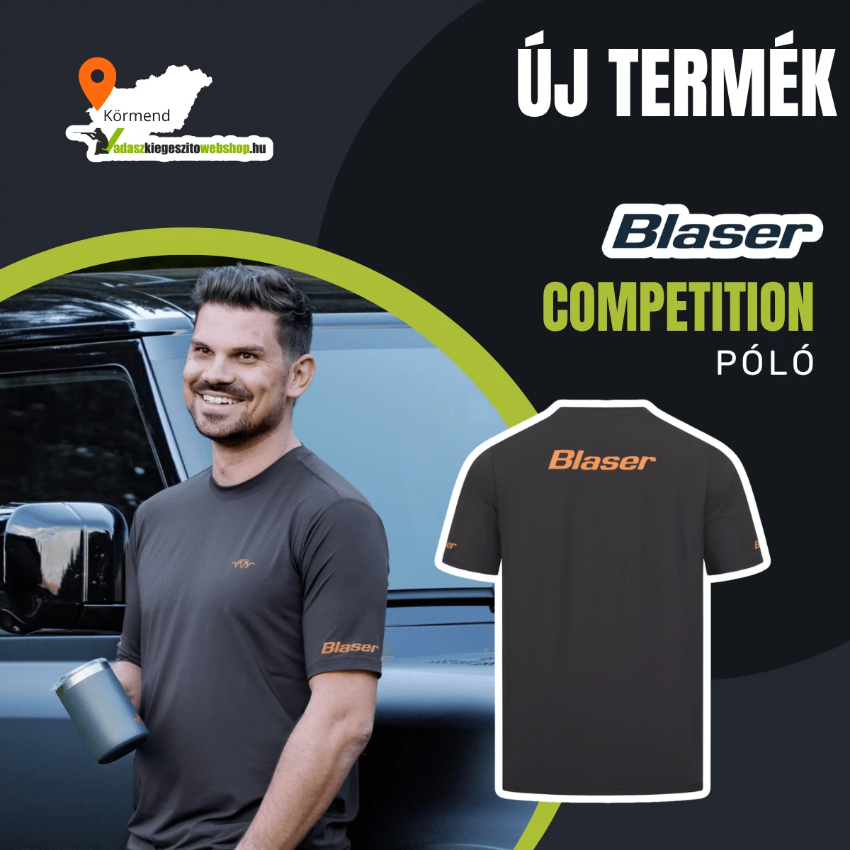 Új termék a webshopban: Blaser Competition Póló 
