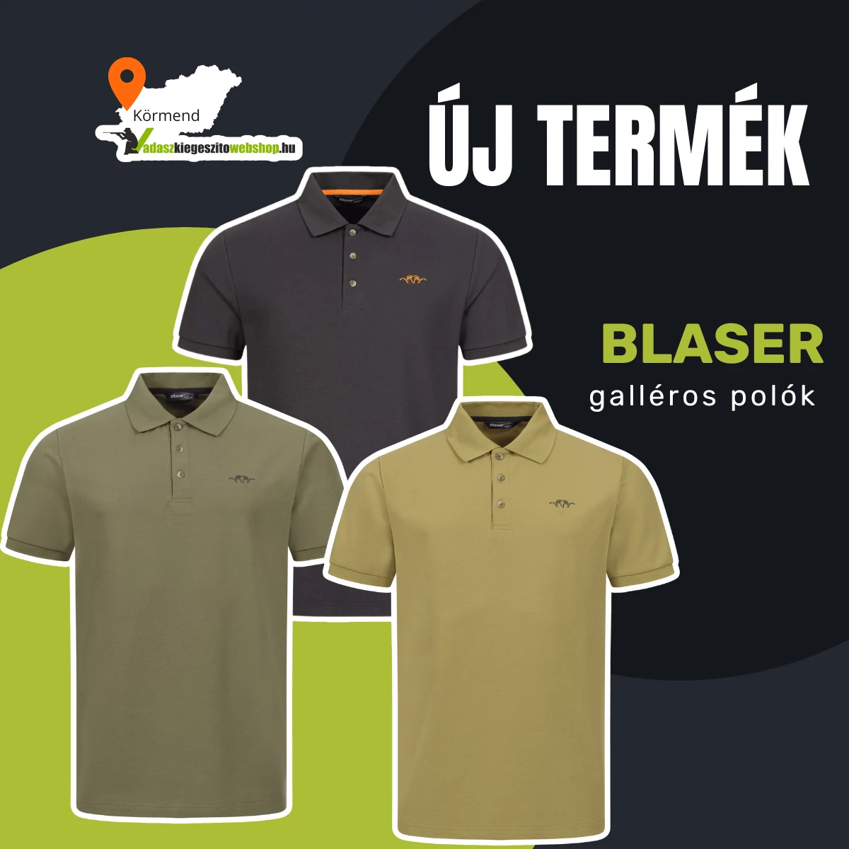 Blaser galléros pólók érkeztek! 