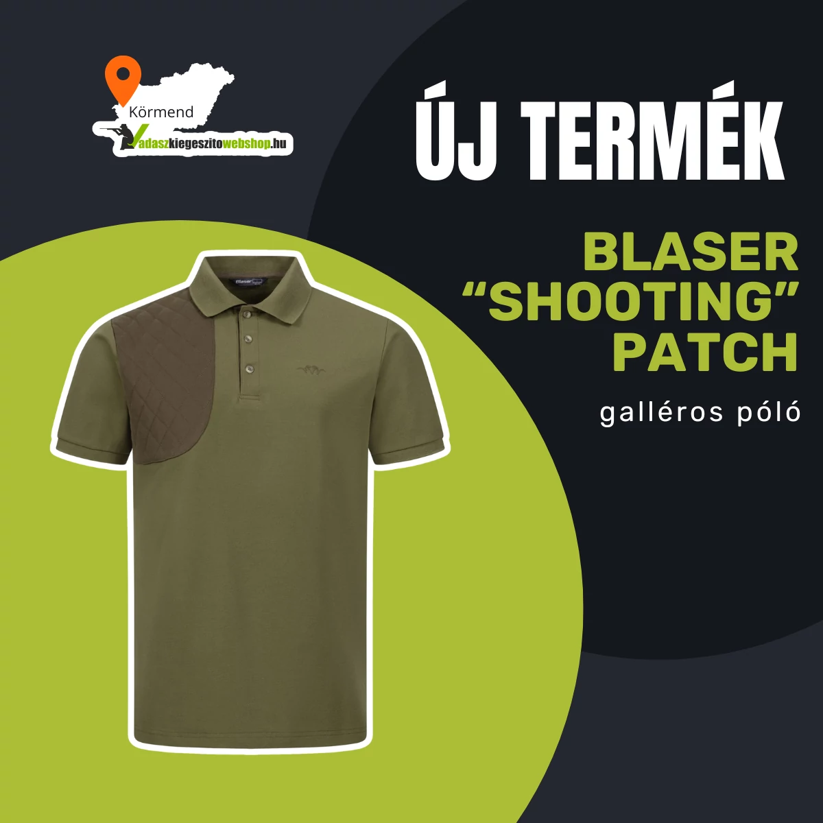 Új Termék: Blaser "Shooting" Patch galléros póló