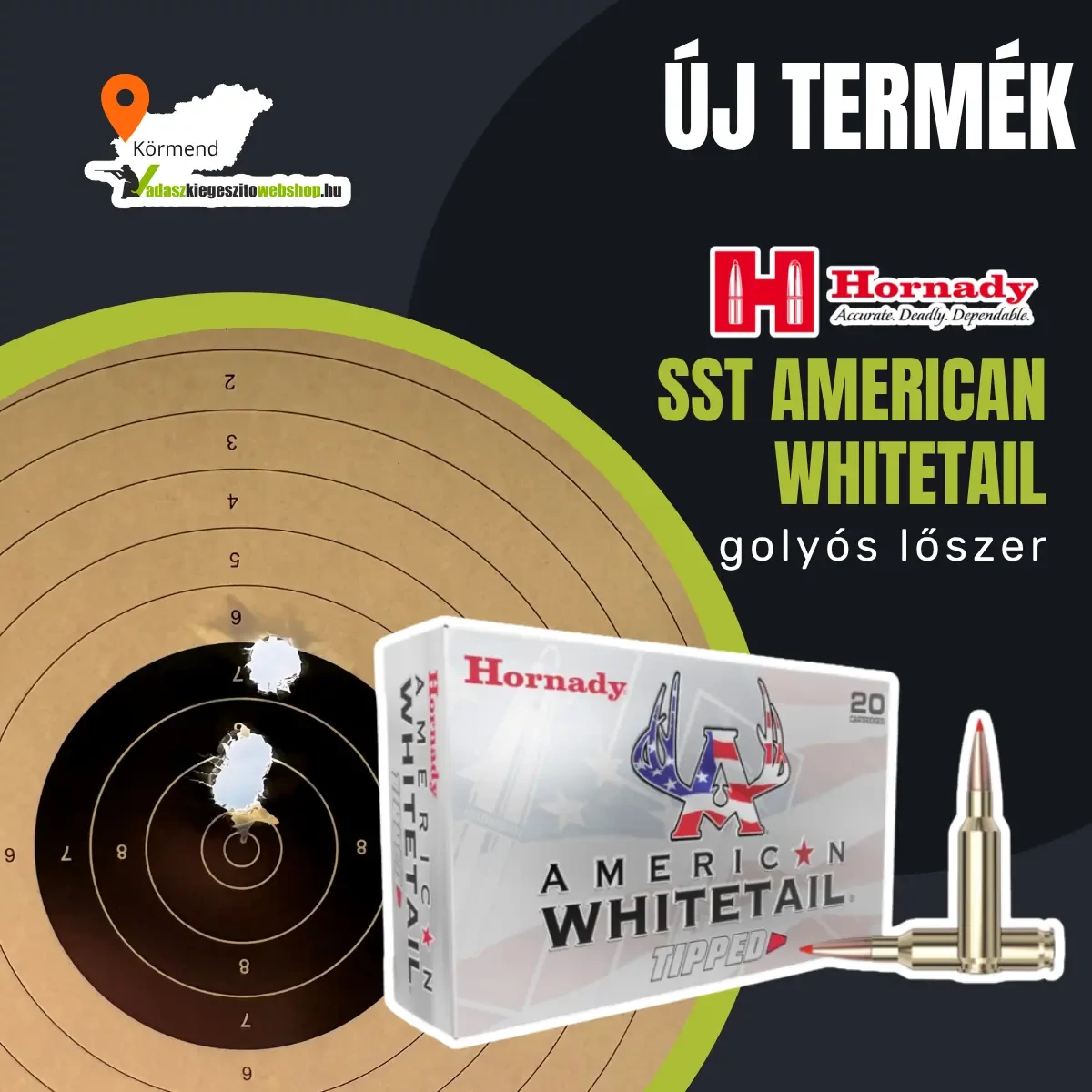 Új lőszer: Hornady SST American Whitetail