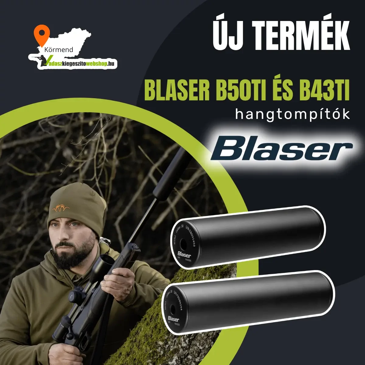 Új Blaser hangtompítók: Blaser B43Ti és Blaser B50Ti modellek
