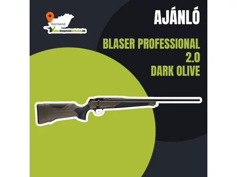 Új Blaser R8 Professional 2.0 fegyverek dark olive tussal