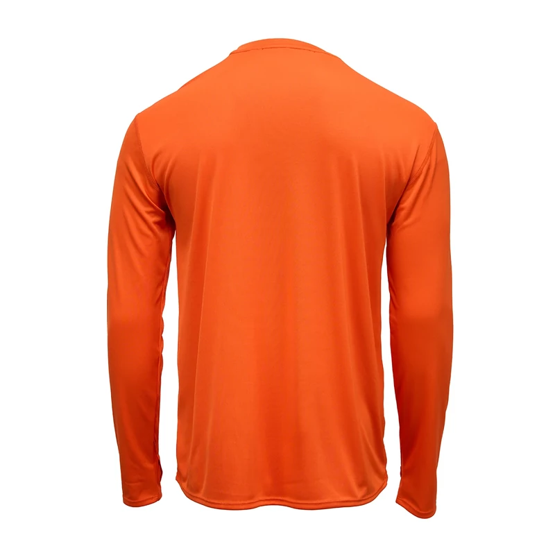 GRUNDÉNS Tough Sun Crew UV szűrős felső hátulnézet red orange