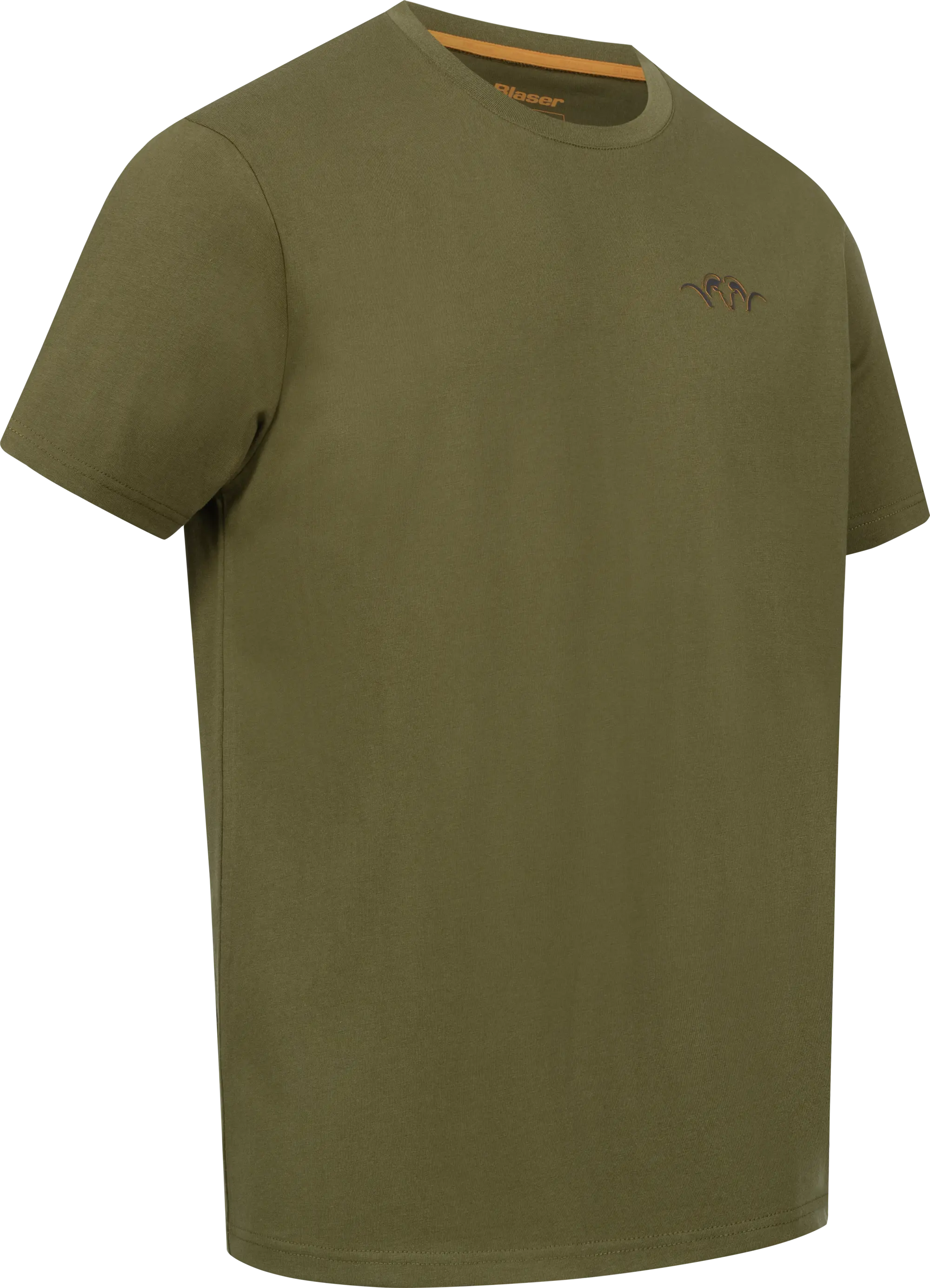 Blaser Argali Badge T26 póló dark olive színben oldalnézeti termékkép